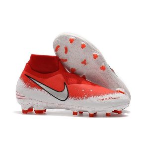 Nike Phantom VSN Elite DF FG Červené Bílý stříbrný